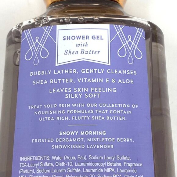 Bath & Body Works Snowy Morning Shower Gel & Body Lotion Shea Butter Set - Picture 4 of 7